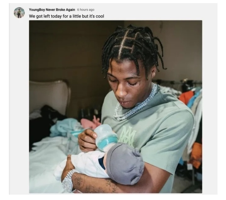 NBA Youngboy welcomes his 10th child