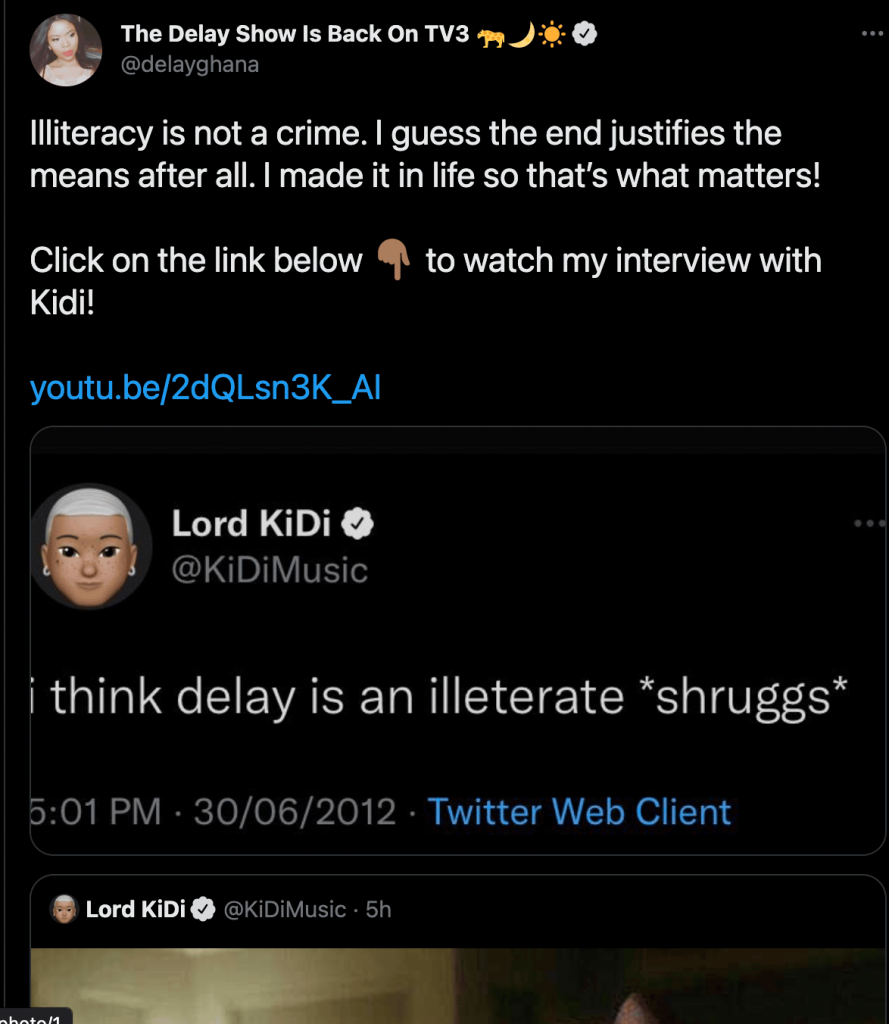 Delay reacts emotionally to the tweet of Kidi calling her an “illiterate” 4 Delay reacts emotionally to the tweet of Kidi calling her an “illiterate”