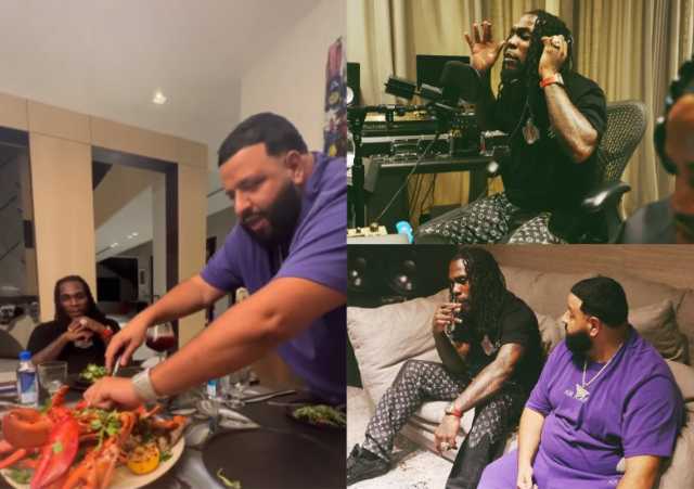 DJ Khaled Entertains Burna Boy In His Humongous Estate Mansion