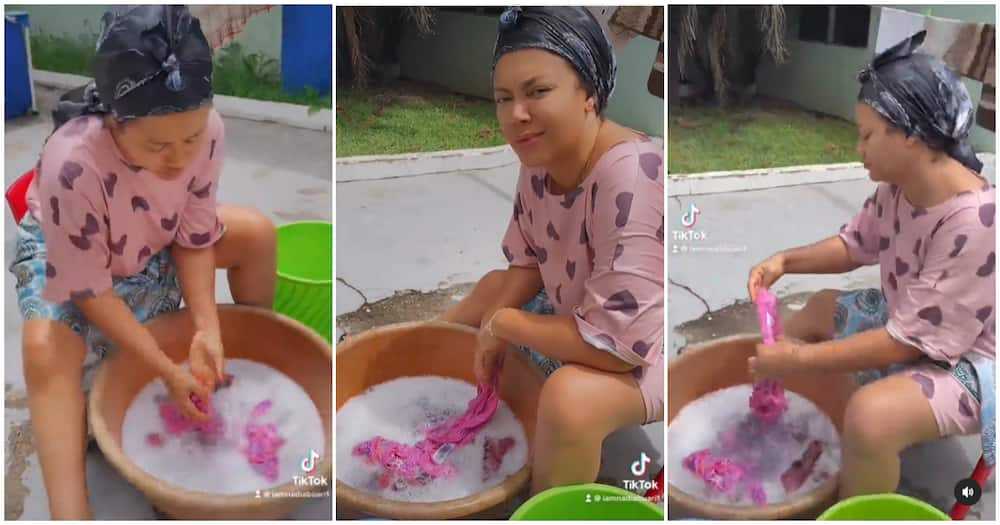 Nadia Buari Amazes Her Fans As She Washes Her Garments Barehanded 2 Nadia Buari Amazes Her Fans As She Washes Her Garments Barehanded