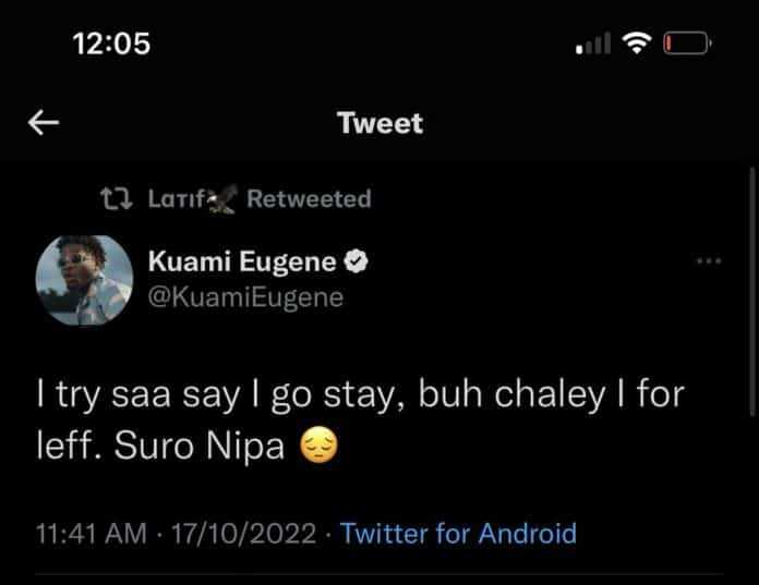 Kwame Eugene Prepares To Exit Lynx Entertainment - Drops Cryptic Remark 4 1666079583011