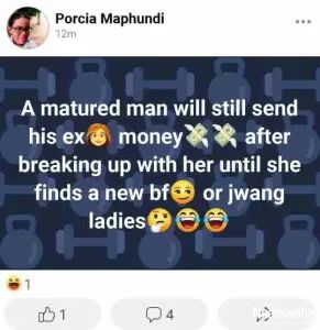 A mature boyfriend will still send you money after the breakup until you find another man – Lady says 3 35c5343fc29752d043ba0962e350f430