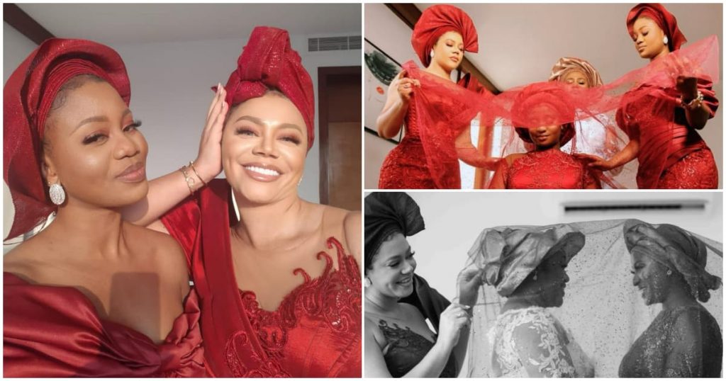 Nadia Buari Splashes Exquisite Photos From Her Sister's White Wedding Ceremony 2 Nadia Buari Splashes Exquisite Photos