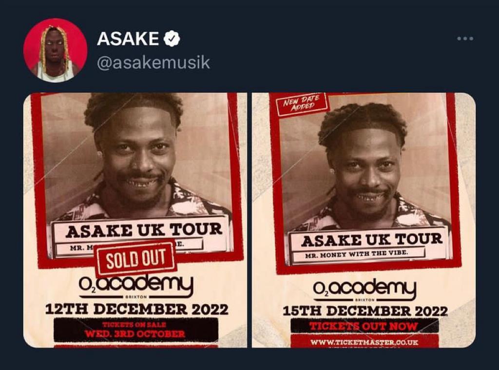 Asake Outsells Ticket Vouchers For His Ginormous O2 London Show Within Minutes 2 Asake