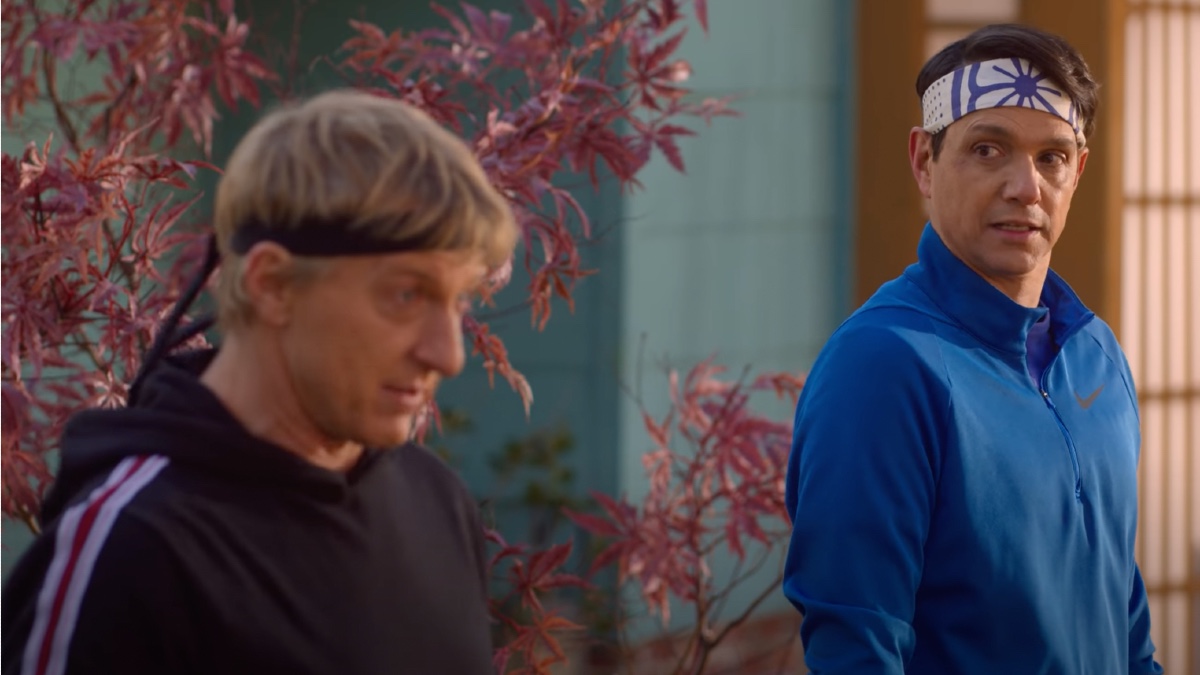 “Hey Ralphie, it’s me, Unca Popzi!” I like your ass, baby’: Ralph Macchio reveals karate legend Pat Morita last words before his death 4 Johnny (William Zabka) and Daniel (Ralph Macchio) in Cobra Kai
