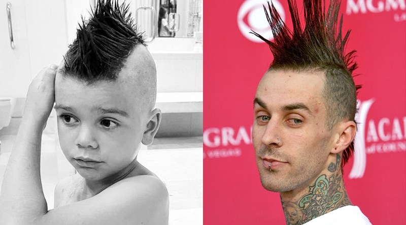Kourtney Kardashian Son Reign Channels Stepdad Travis Barker With New Haircut 2 Kourtney Kardashian Son Reign Channels Stepdad Travis Barker With New Haircut