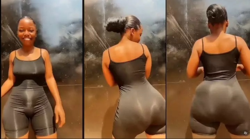 “Na Water Full This One”- Lady With Big Slappy Backside Shakes It Online (Video) 2 Lady With Big Slappy Backside