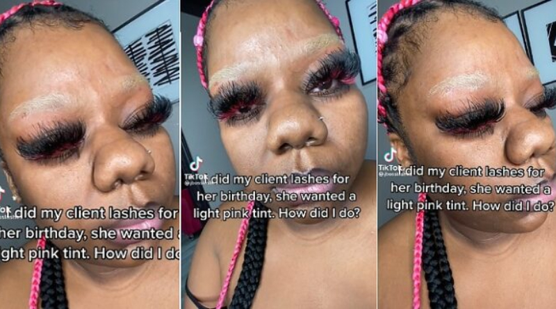 Lady lashed for fixing long and full eyelashes on her birthday- Watch