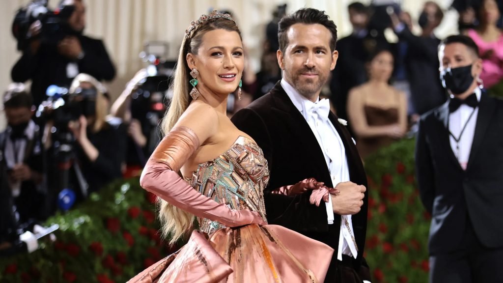 Ryan Reynolds with his wife, Blake Lively