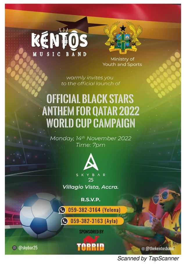Official Black Stars World Cup Anthem To Be Launched By The Youth And Sports Ministry Later Today 3 1668418066073