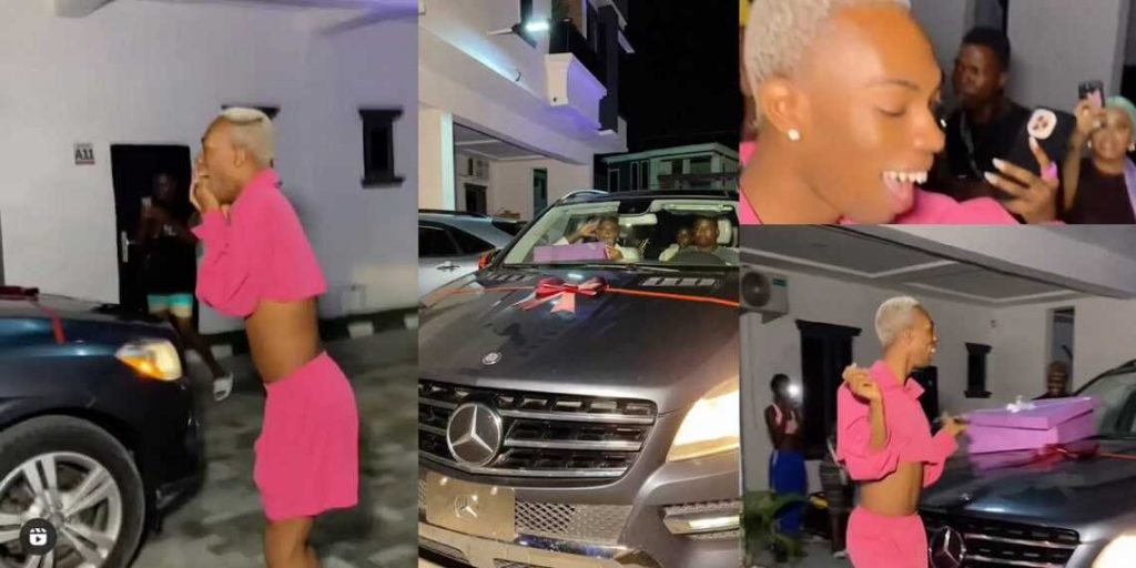 James Brown: Nigerian Crossdresser Glows With Excitement As Fans Gift Him A New Car 2 1668430161235