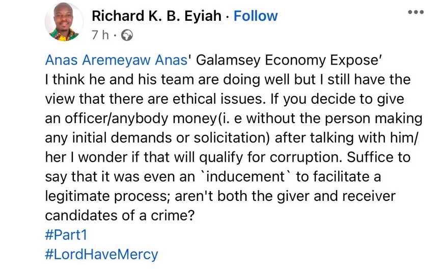 Anas Aremeyaw Anas' Latest Documentary Piece 'Galamsey Economy' Critiqued By Ghanaians 2 1668681283513