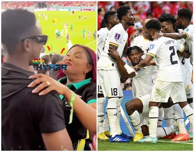 Nana Ama McBrown Meets Mr Eazi In Qatar After The Black Stars Game - Stars Embrace In A Tight Hug 2 234c3977e37852f9