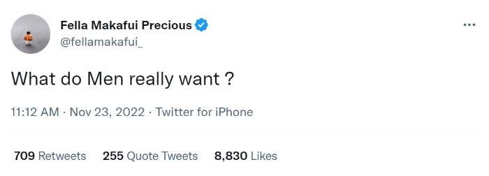 Fella Makafui Scorned On Twitter Over Asking The Question, "What Do Men Really Want?" 2 Capture 12