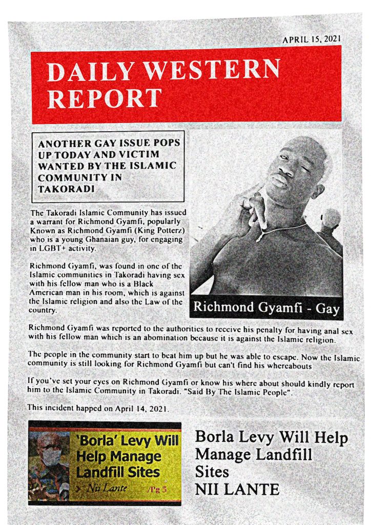 Another Gay Issue Pops Up And Victim Wanted By The Islamic Community In Takoradi. 4 The Islamic Community