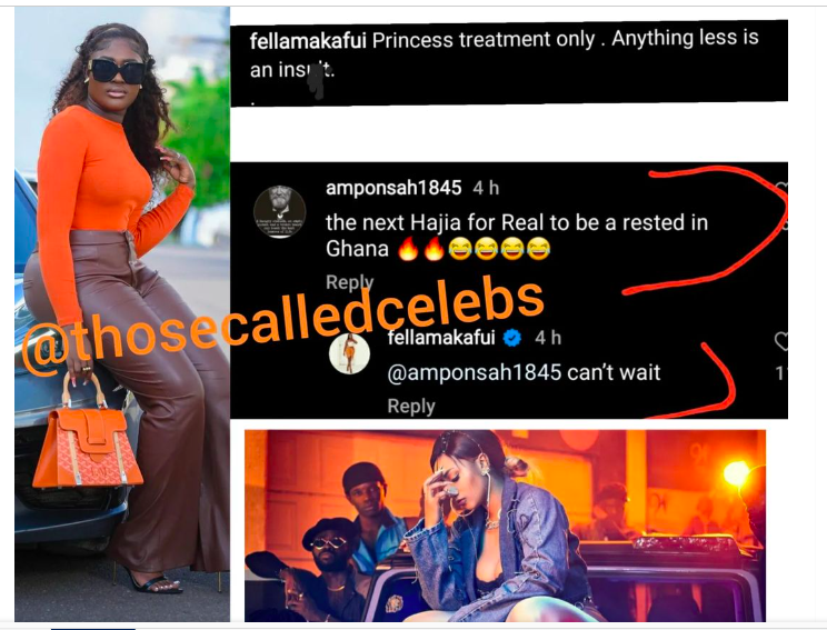 Fella Makafui Stands Her Ground Against A Netizen - Actress Squarely Responds To A Jab 2 Screenshot 2022 11 30 at 9.00.23 AM