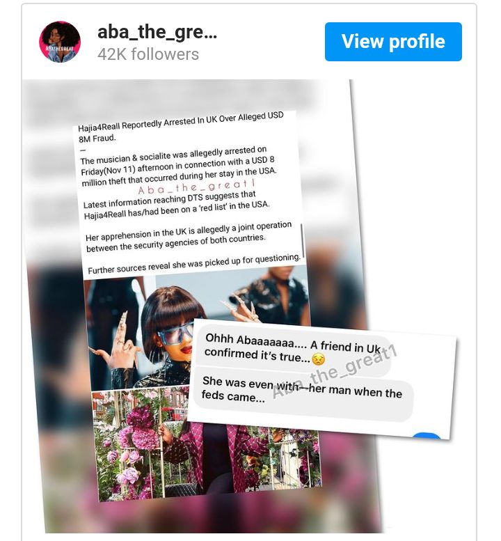 Hajia4Real's Apprehension - Singer Reportedly Enmeshed In $8m Fraud Scandal 3 Screenshot 20221112 091514