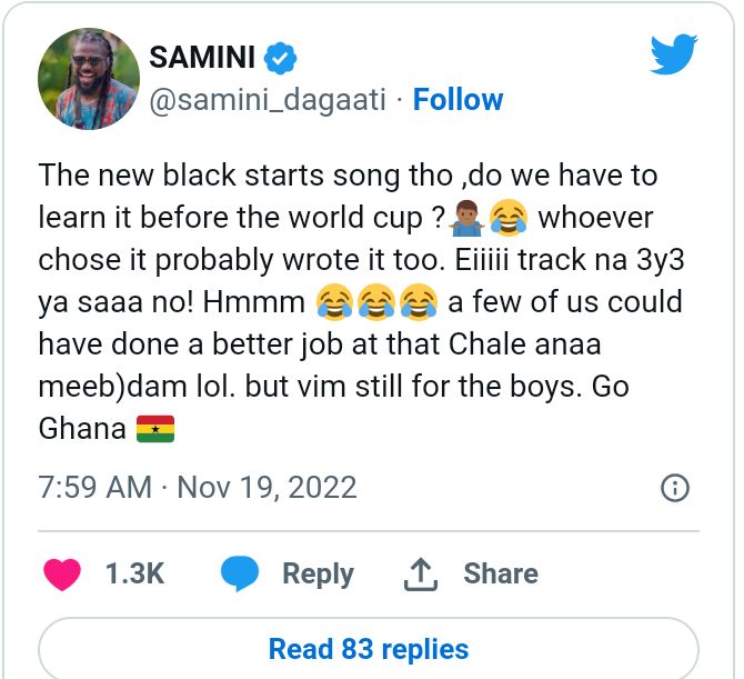 King Promise Addresses Samini's Outburst About Black Stars' Official World Cup Theme Song 3 Screenshot 20221119 132351 1