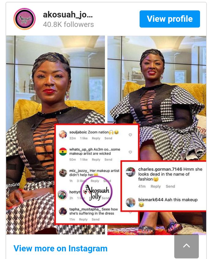 Ahuofe Patricia Vilified Over Her Poor Makeup Touch - Netizens Associate Her Strange Looks With Drug Abuse 2 Screenshot 20221120 100014