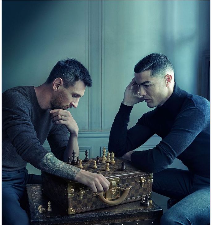 Cristiano Ronaldo And Lionel Messi Look Superb As They Pose Together In Dazzling Photograph For Louis Vuitton 2 Screenshot 20221120 152638