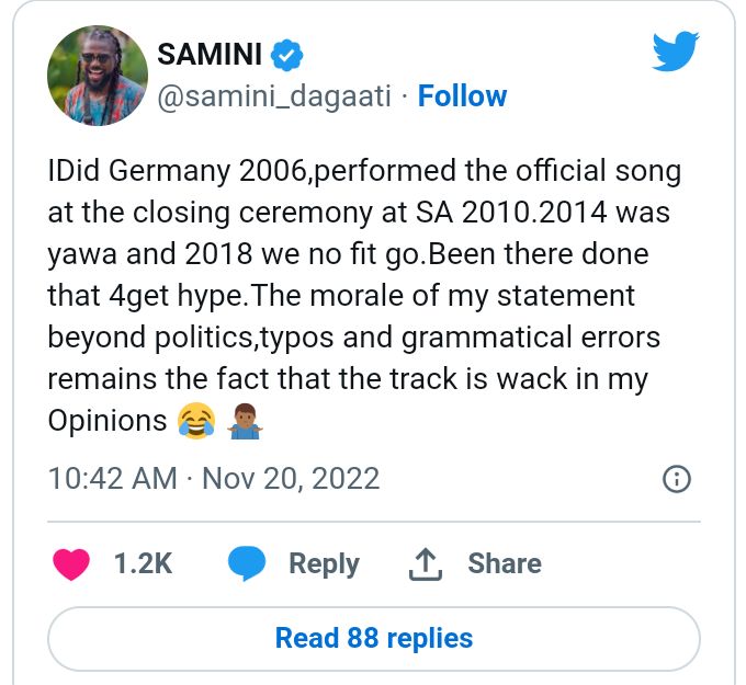 King Promise Addresses Samini's Outburst About Black Stars' Official World Cup Theme Song 5 Screenshot 20221121 141634