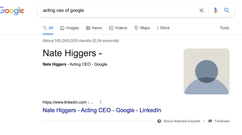 Who Is The Acting CEO Of Google