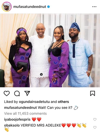 Recent Photograph Of Davido And Chioma Shows They Tied The Knot After Their Son's Death 2