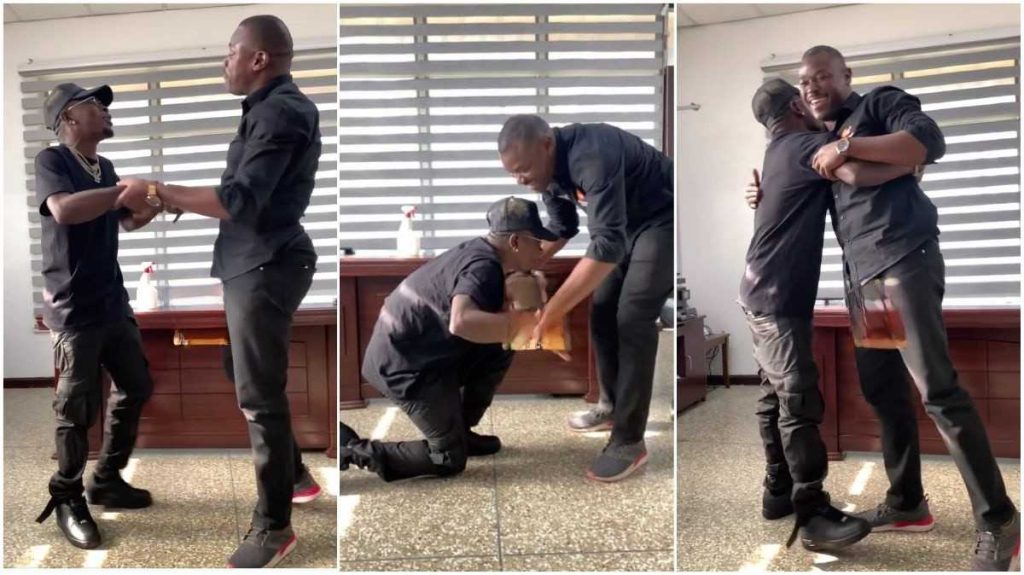 Shatta Wale Kneels Down To Apologize After Failing To Perform At The Hogbetsotso Beach Rave 2 1669906876516