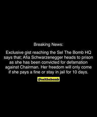 Afia Schwarzenegger Reportedly Incarcerated For 10 Days Over Wontumi Court Case Scandal 8 1669910851676