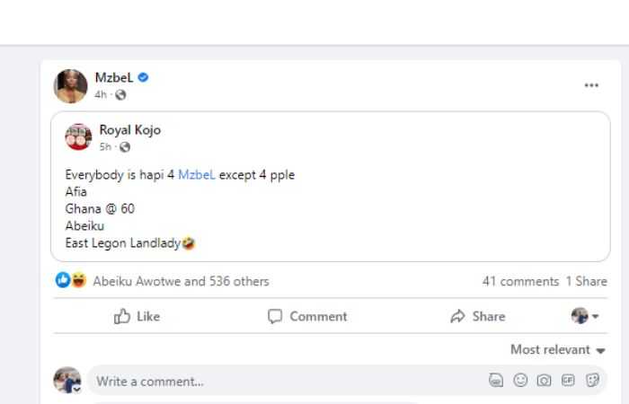 Mzbel Marks New Height As She Lands Afrochella Gig - Rubs It In The Faces Of Abeiku Santana, Afia Schwarzenegger, Diamond And Tracey 2 1670727384530