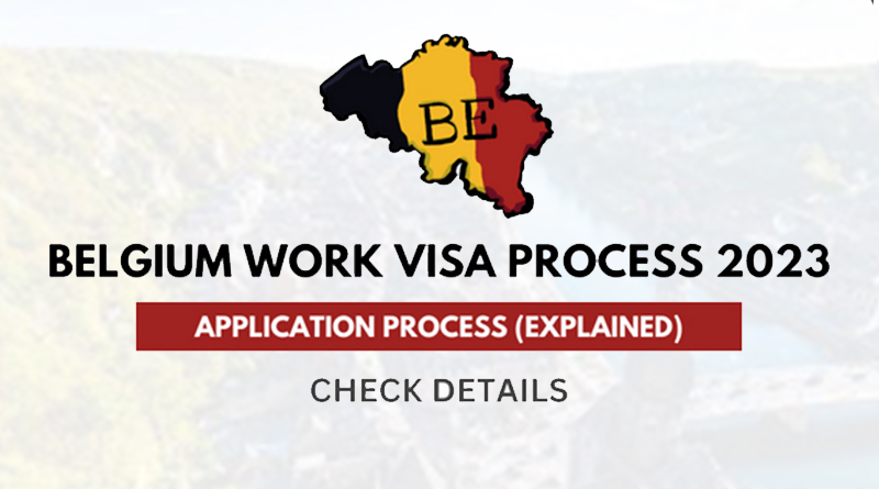 Belgium Work Visa Process 2023 [Step By Step]