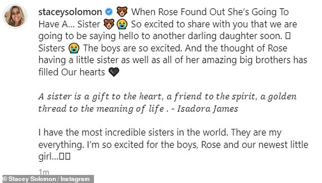 Pregnant Stacey Solomon reveals her baby’s gender as she counts down to due date of fifth child 3 1674758277 57 Pregnant Stacey Solomon reveals the gender of her baby