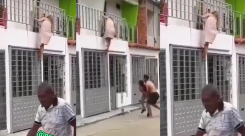 Watch How A Sidechick Jumped From Storey Building To Escape Beatings 8 Sidechick