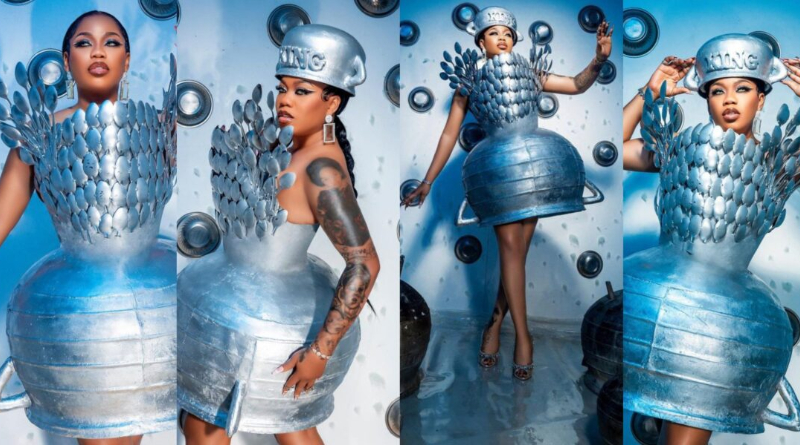 Toyin Lawani marks 41st birthday with a symbolic masterpiece dress (Photos) 2 Toyin Lawani