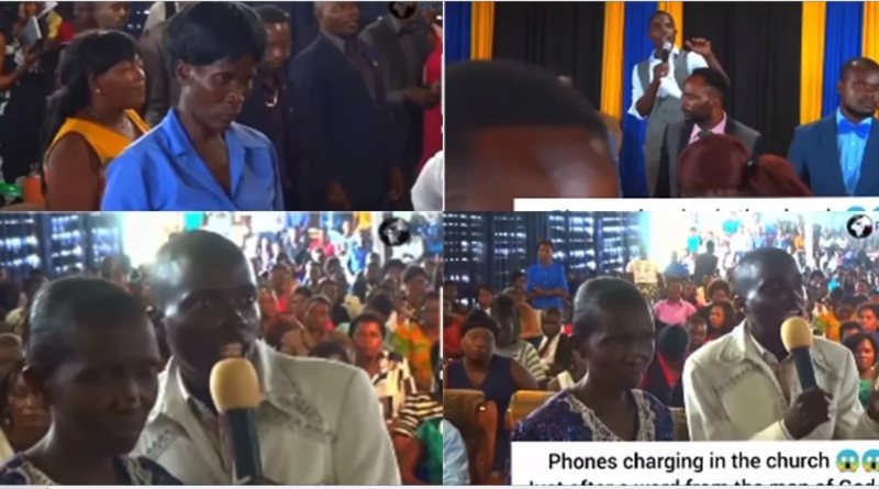 Pastor goes viral after he miraculously charges phones of church members 2 Pastor