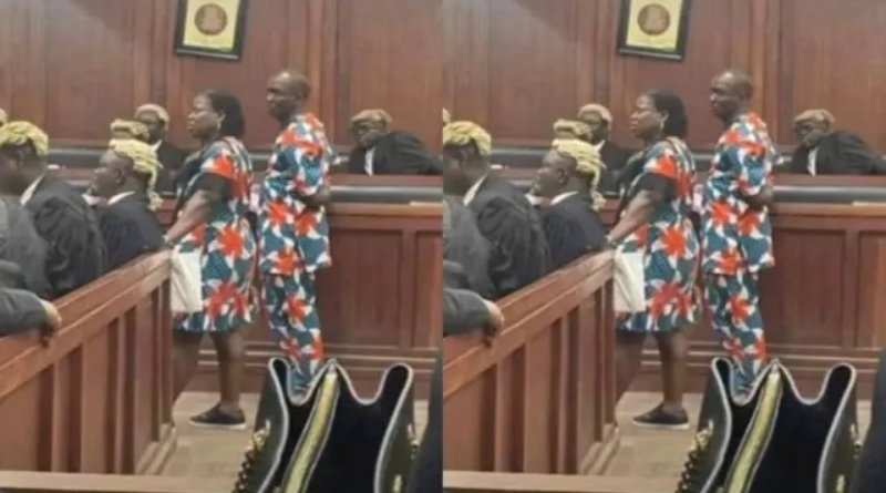 Nigerian Couple Seeking Divorce Storm Court In Matching Outfit