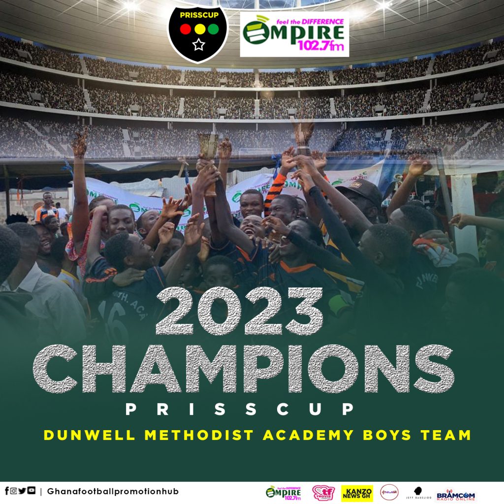 #PRISSCUP2023: Dunwell Methodist Academy Boy's Team crowned the Champions of 2023 Private Schools Super Cup (PRISSCUP) 2 DUNWELL WINNERS 3