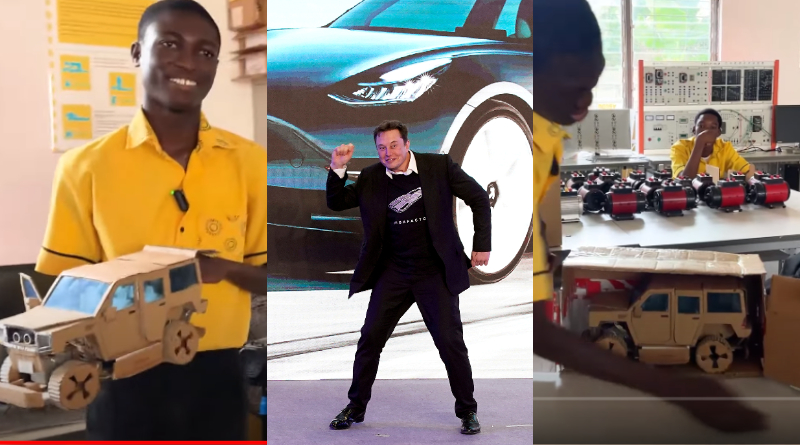 Ghanaian SHS Student Decodes Elon Musk Secret To Built Prototype Of Self Driven Car