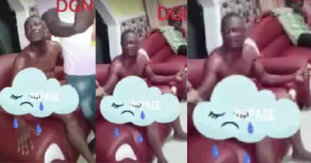 Video: Husband returns home to find pastor chopping his wife in a wheelbarrow-style position 2 Husband returns home to find pastor chopping his wife in a wheelbarrow-style position