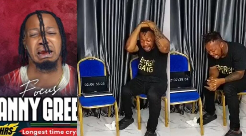 Man begins a 100-hour cry-a-thon to set a new Guinness world record (Video) 2 Man begins a 100-hour cry-a-thon