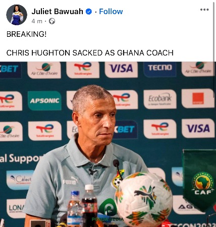 Chris Hughton sacked as Black Star Coach (Details) 3 Chris Hughton