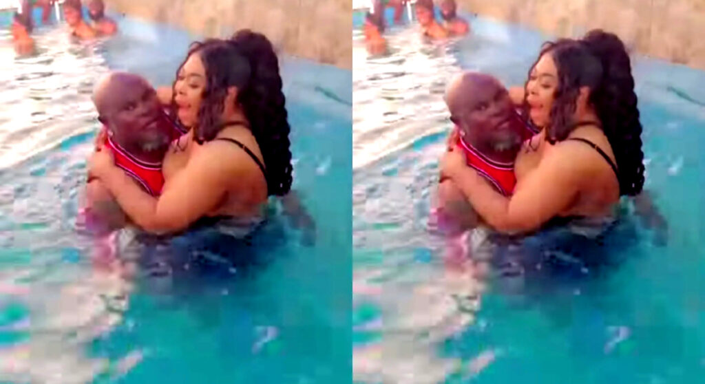 Hilarious Video Of Bukom Banku Teaching Joyce Dzidzor How To Swim Causes Stir 2 Hilarious Video Of Bukom Banku Teaching Joyce Dzidzor How To Swim Causes Stir