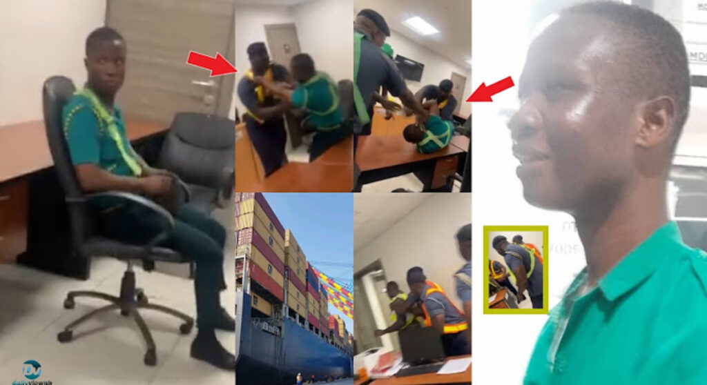 At Tema port, GPHA security and immigration officers get into a fight. 2 GPHA security and Immigration officers engage in fight at Tema port