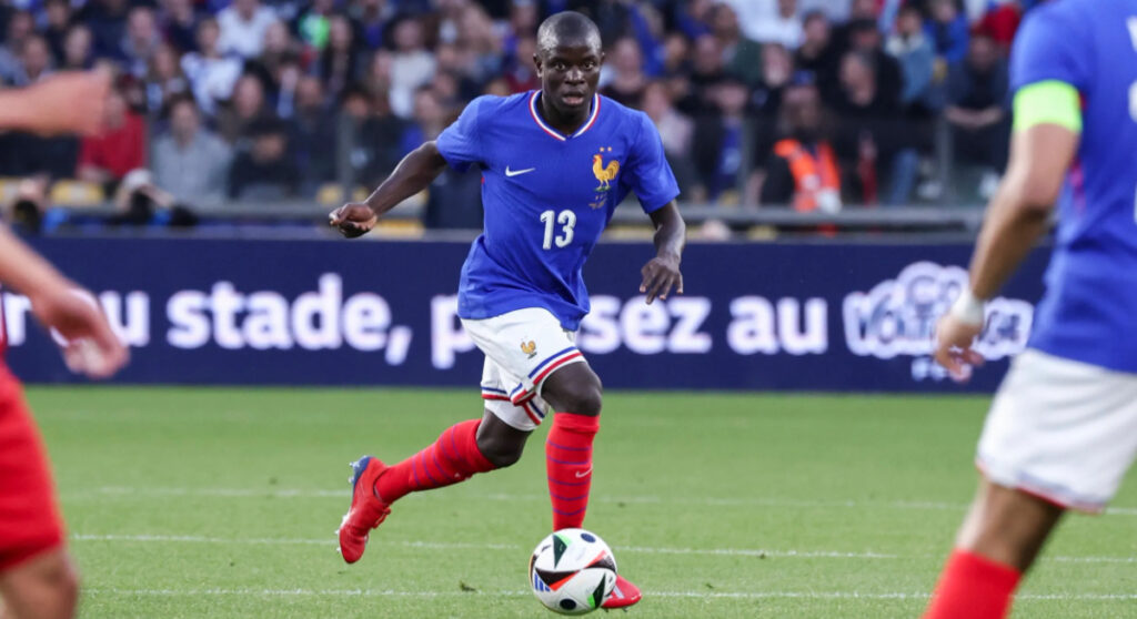N'Golo Kante set a new Euro record when France defeated Belgium to reach the 2024 quarterfinals. 5 N'Golo Kante set a new Euro record when France defeated Belgium to reach the 2024 quarterfinals.