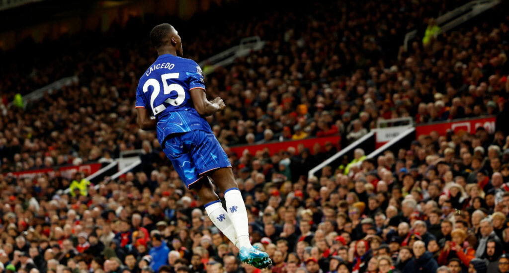 Caicedo scores to deny Man United maximum points 2 Caicedo scores to deny Man United maximum points