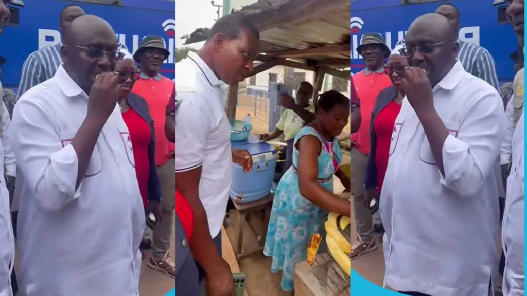 DR. Mahamudu Bawumia Enjoys Roasted Plantain By The Roadside 2 DR. Mahamudu Bawumia