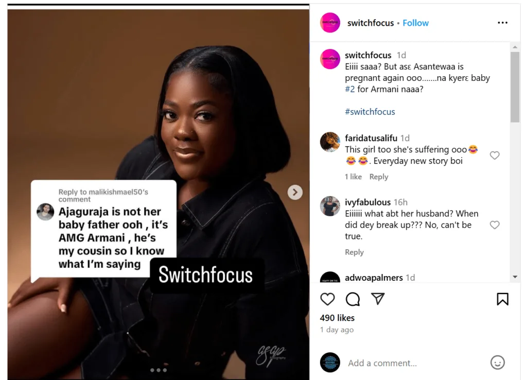 Asantewaa is allegedly pregnant with her second baby 2 Asantewaa is allegedly pregnant with her second baby