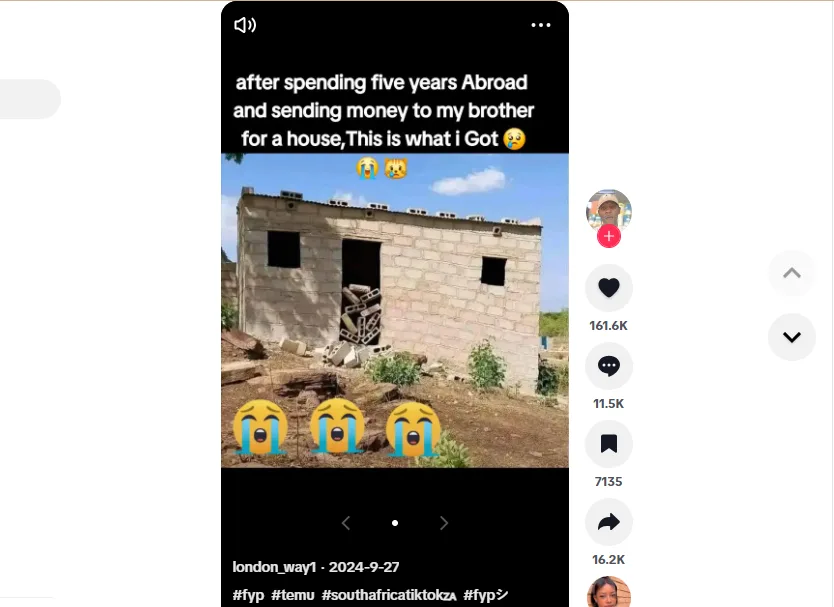 "This Is What I Got": Man Shares Pain After Sending Money for House That Was Never Built 2 "This Is What I Got": Man Shares Pain After Sending Money for House That Was Never Built