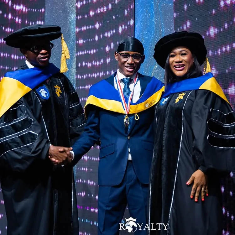 JUST IN! 2Baba’s Son Tops Class at Royalty Bible School