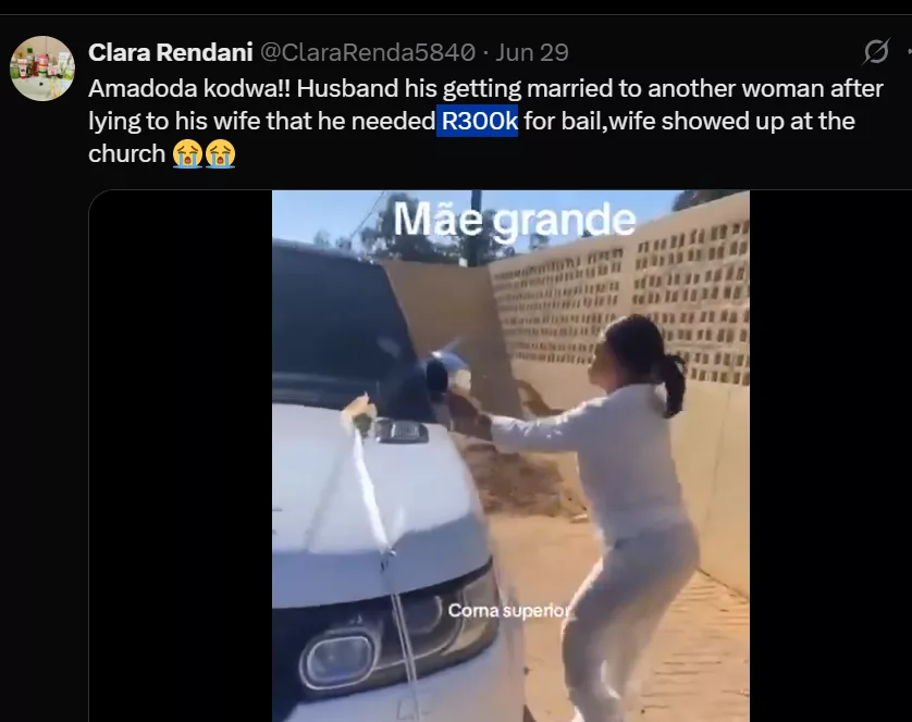I’m His Wife!: Furious Wife Storms Husband’s Secret Wedding With Their Kids